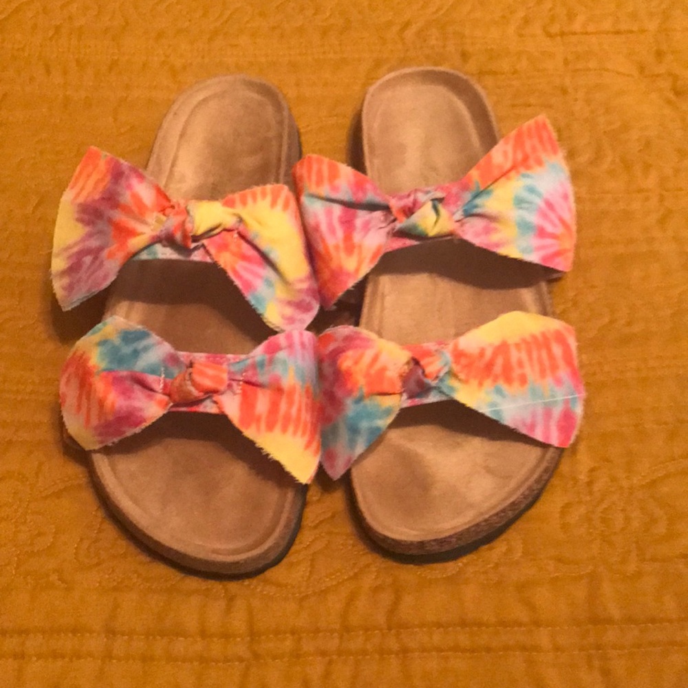 Tie dye sandals